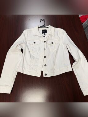 Jessica Simpson White Women's Denim Jean Jacket
